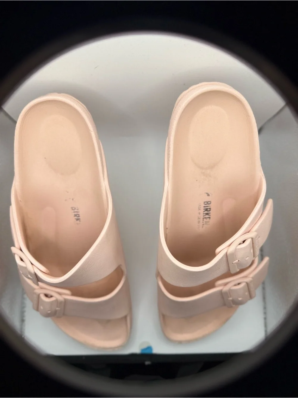 Birkenstock Women’s Arizona Dual-Strap Sandals in Pale Pink